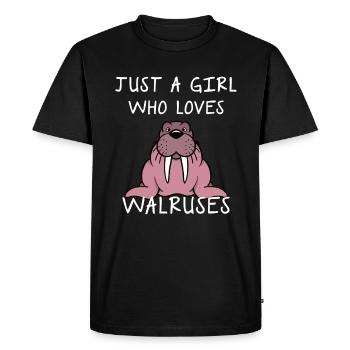 Lion de mer de baleines phoques mer cadeau - T-shirt Premium bio Homme - noir - Devant - Nico (187cm)