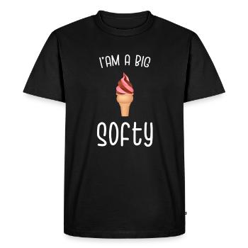 Ice Cream Soft Ice Cream Parlor Summer Gift - Men's Premium Organic T-Shirt - black - Front - Nico (187cm)