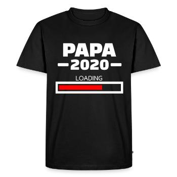 Papa 2020 Loading - T-shirt Premium bio Homme - noir - Devant - Nico (187cm)