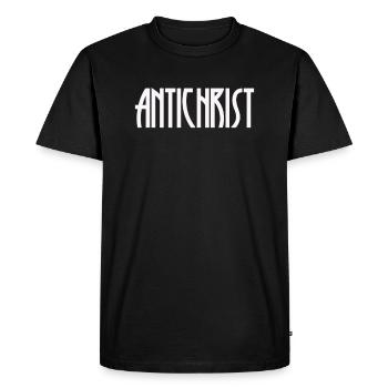 Antichrist Pagan Runen Schrift Geschenk für Männer - Männer Premium Bio T-Shirt - Schwarz - Vorne - Nico (187cm)