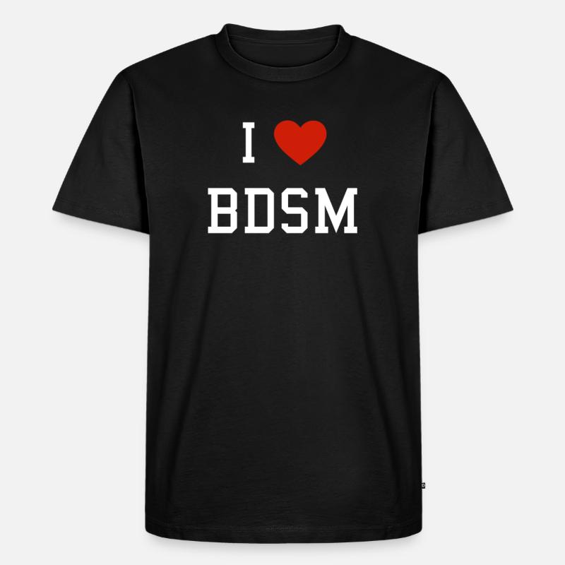 BDSM Bondage Slave Sub Master - Männer Premium Bio T-Shirt - Schwarz