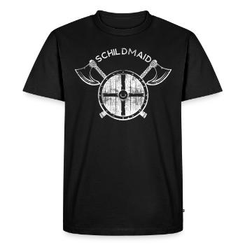 Viking Odin Viking corbeau Valhalla - T-shirt Premium bio Homme - noir - Devant - Nico (187cm)