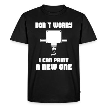 Imprimante d'impression 3D Cadeau d'impression d'imprimante 3D - T-shirt Premium bio Homme - noir - Devant - Nico (187cm)