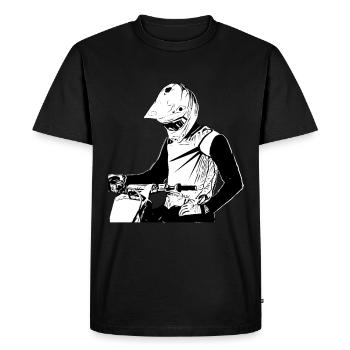 Motocross Design Enduro / Geschenkidee - Männer Premium Bio T-Shirt - Schwarz - Vorne - Nico (187cm)