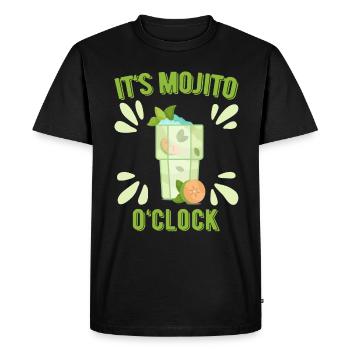 Mojito Cocktail Long Drinks Summer Alcohol Party - Men's Premium Organic T-Shirt - black - Front - Nico (187cm)