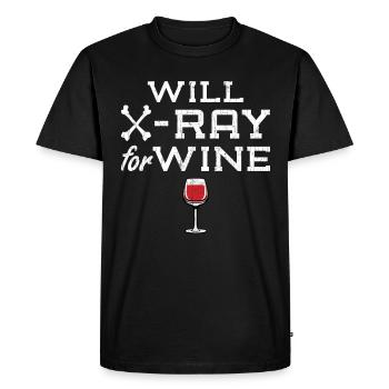 Funny Xray Apparel Radiologiste X-Ray Fun - T-shirt Premium bio Homme - noir - Devant - Nico (187cm)