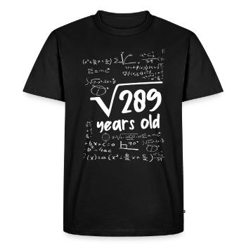 17e anniversaire - T-shirt Premium bio Homme - noir - Devant - Nico (187cm)