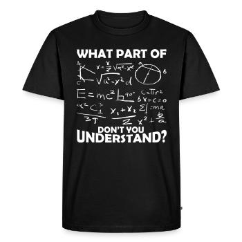 Mathematician Gift Math Teacher Student Humor - Men's Premium Organic T-Shirt - black - Front - Nico (187cm)
