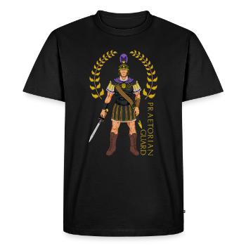 Garde de l’empereur romain - Garde prétorienne - T-shirt Premium bio Homme - noir - Devant - Nico (187cm)