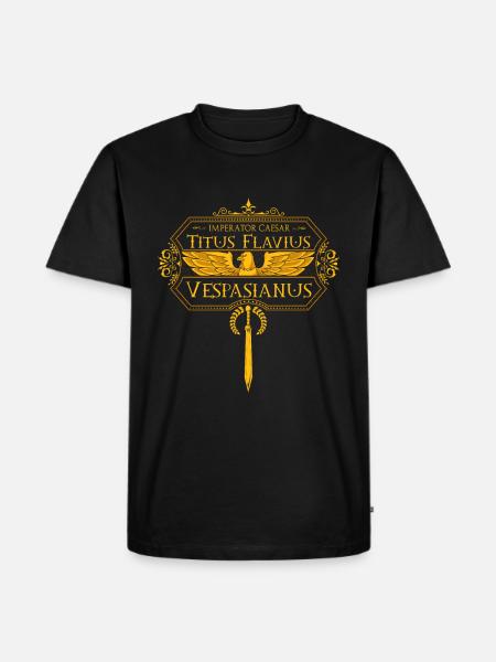 Roman Emperors - Vespasian - Men's Premium Organic T-Shirt - black