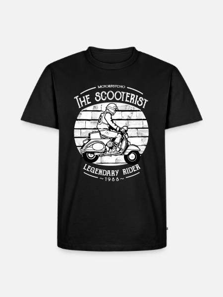 Le graphisme du scooter - T-shirt Premium bio Homme - noir