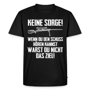 Sniper Soldier Sniper Rifle ZF Gift - Men's Premium Organic T-Shirt - black - Front - Nico (187cm)
