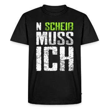 N putain, je dois - T-shirt Premium bio Homme - noir - Devant - Nico (187cm)