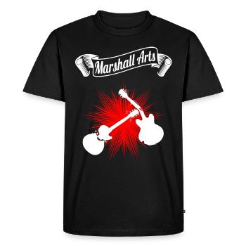Marshall Arts guitare - T-shirt Premium bio Homme - noir - Devant - Nico (187cm)