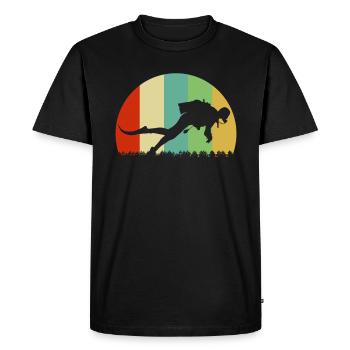 Diving vintage colors - Men's Premium Organic T-Shirt - black - Front - Nico (187cm)