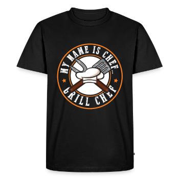 Grillchef Grill Chef Grillmeister Griller - T-shirt Premium bio Homme - noir - Devant - Nico (187cm)