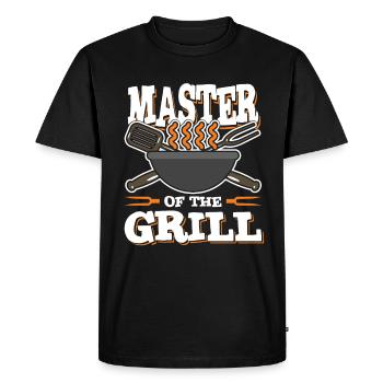 Maître Grill Maître Griller Griller - T-shirt Premium bio Homme - noir - Devant - Nico (187cm)