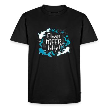 Mer Mer, Cadeau mer du Nord - T-shirt Premium bio Homme - noir - Devant - Nico (187cm)