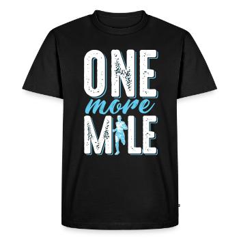 Run Run Run Saying - T-shirt Premium bio Homme - noir - Devant - Nico (187cm)