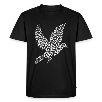 La paix colombe la paix mondiale - T-shirt Premium bio Homme - noir - Devant - Nico (187cm)