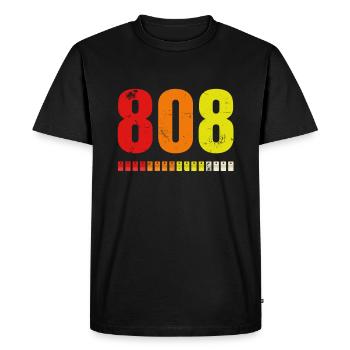 Elektronische Trommelmaschine TR-808 Retro - Männer Premium Bio T-Shirt - Schwarz - Vorne - Nico (187cm)