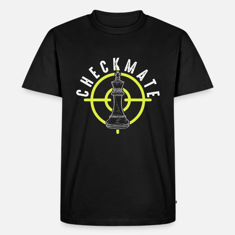 Checkmate Schach Chess - Männer Premium Bio T-Shirt - Schwarz
