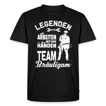 Artisans de partie de bachelorette de marié d'équipe - T-shirt Premium bio Homme - noir - Devant - Nico (187cm)