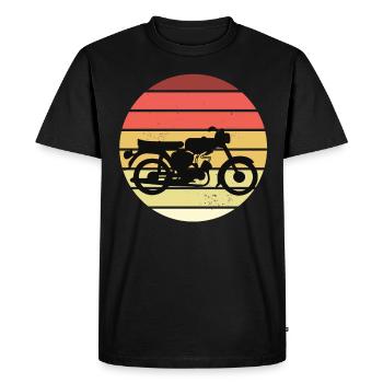 Simson fan rétro s51 gdr conception de cyclomoteur - T-shirt Premium bio Homme - noir - Devant - Nico (187cm)