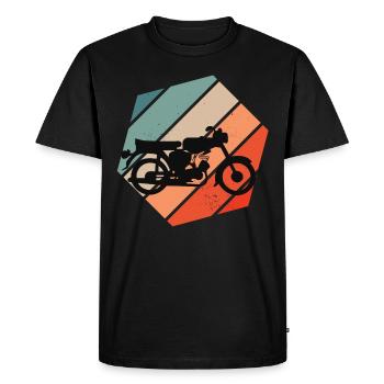 Simson fan rétro s51 gdr conception de cyclomoteur - T-shirt Premium bio Homme - noir - Devant - Nico (187cm)