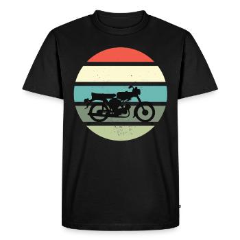 Simson fan rétro s51 gdr conception de cyclomoteur - T-shirt Premium bio Homme - noir - Devant - Nico (187cm)
