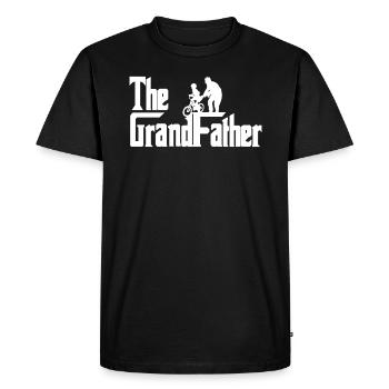 Le grand-père - Cadeau drôle de grand-père de parrain - T-shirt Premium bio Homme - noir - Devant - Nico (187cm)