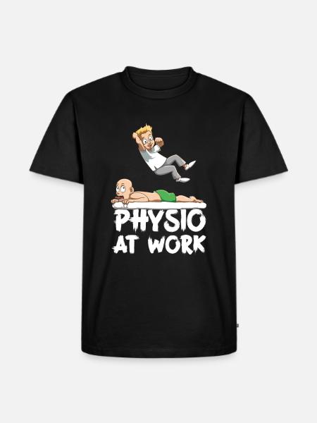 Wrestling Physiotherapeut Physio at Work - Herre Premium økologisk T-shirt - sort