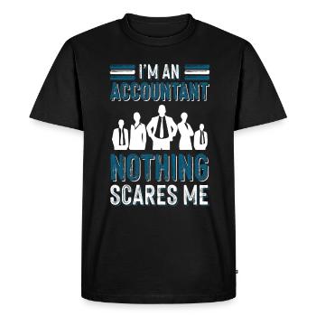 accountant accountant - Men's Premium Organic T-Shirt - black - Front - Nico (187cm)