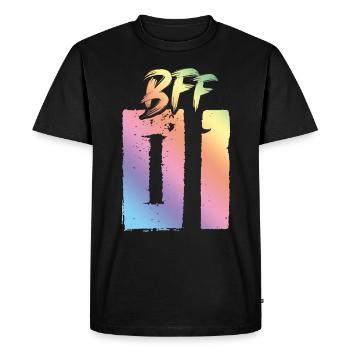Bff 01 Meilleurs amis - T-shirt Premium bio Homme - noir - Devant - Nico (187cm)