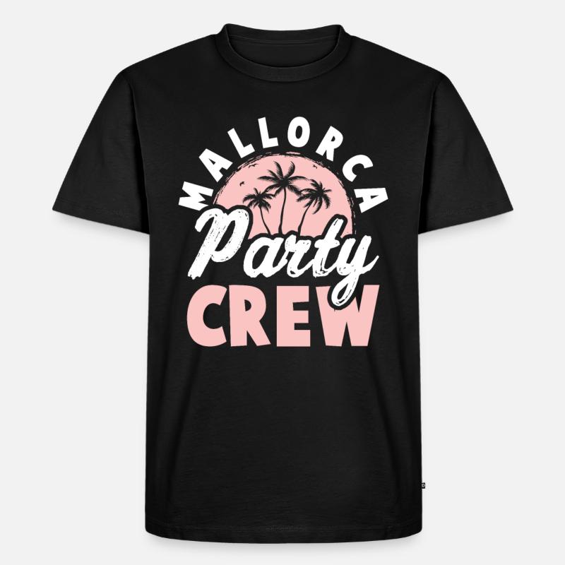 Mallorca Party Crew - Männer Premium Bio T-Shirt - Schwarz