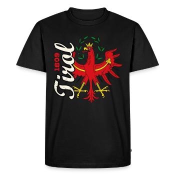 Tyrol 1809 Tyroliens Armoiries Armoiries cadeaux hommes - T-shirt Premium bio Homme - noir - Devant - Nico (187cm)