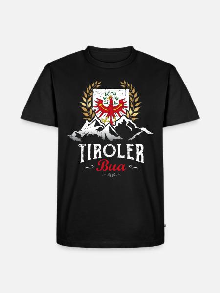 Tiroler Bua Tirol - Männer Premium Bio T-Shirt - Schwarz
