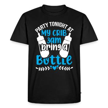 baby baby bottle - Men's Premium Organic T-Shirt - black - Front - Nico (187cm)