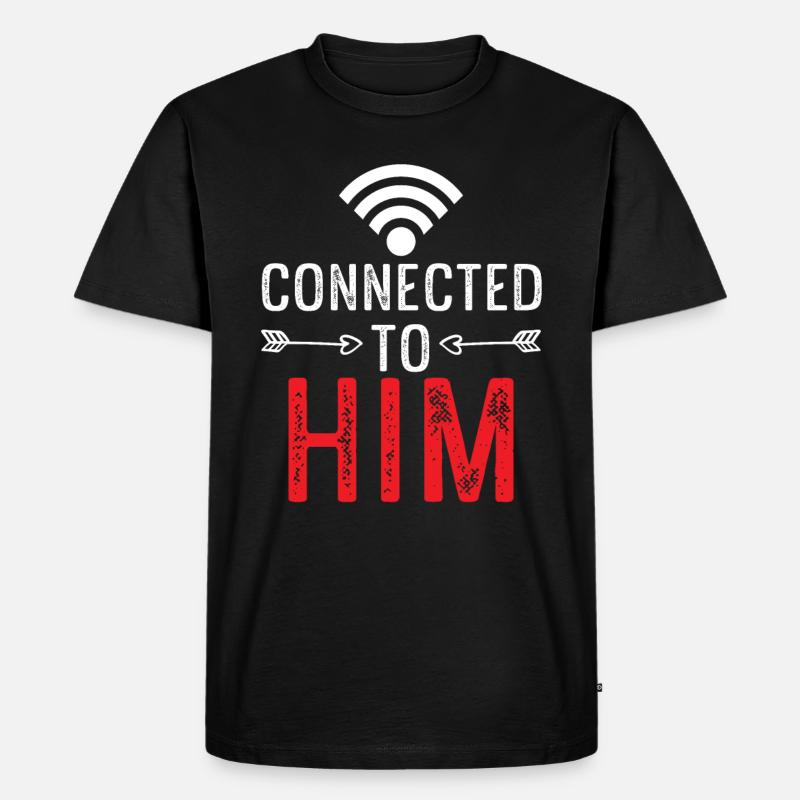Avec lui couples - T-shirt Premium bio Homme - noir