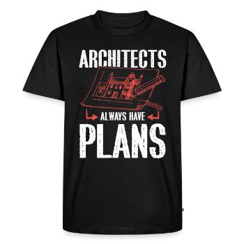 la planification de l’entreprise - T-shirt Premium bio Homme - noir - Devant - Nico (187cm)