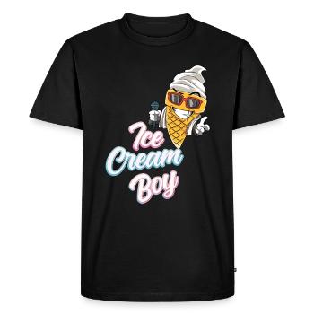 Crème glacée Crème glacée Cool Verres de vacances d’été - T-shirt Premium bio Homme - noir - Devant - Nico (187cm)