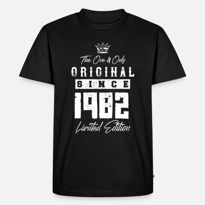 1982 limited edition - Männer Premium Bio T-Shirt - Schwarz