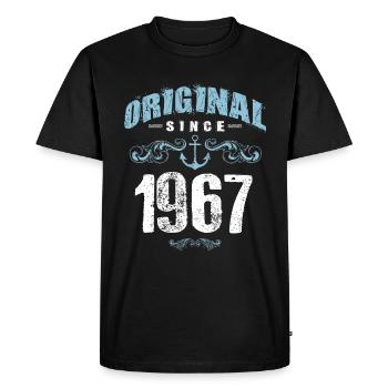 1967 original since - Men's Premium Organic T-Shirt - black - Front - Nico (187cm)