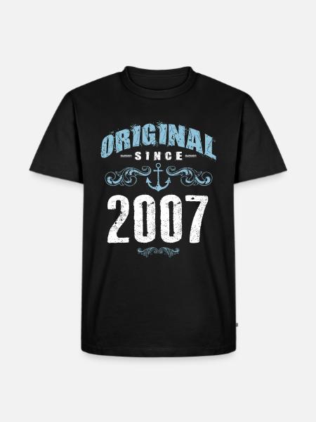 2007 original since - Men's Premium Organic T-Shirt - black
