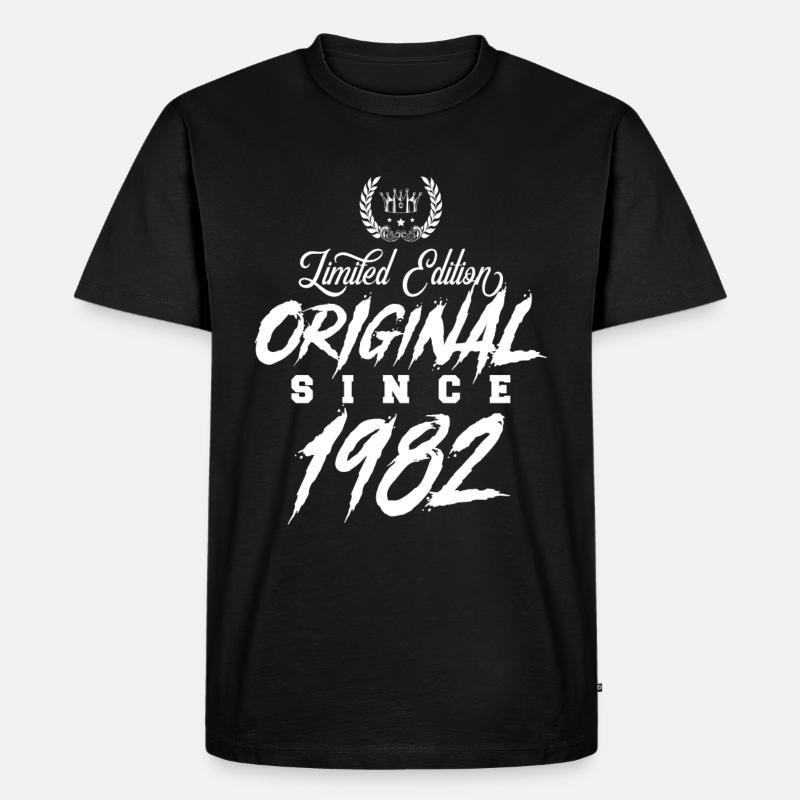 1982 limited edition - Männer Premium Bio T-Shirt - Schwarz