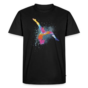 Colorful Figure Gymnastics Gymnast Gymnastics Gifts - Men's Premium Organic T-Shirt - black - Front - Nico (187cm)