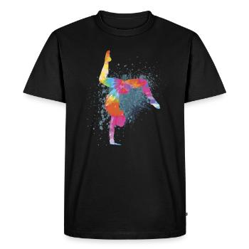 Handstand Gymnastics Gymnast Gymnastics Gifts - Men's Premium Organic T-Shirt - black - Front - Nico (187cm)
