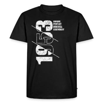 Original légendaire - Né en 1953 Anniversaire - T-shirt Premium bio Homme - noir - Devant - Nico (187cm)