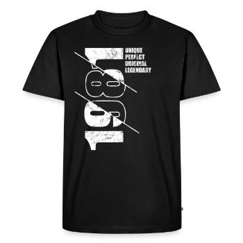Original légendaire - Né en 1981 Anniversaire - T-shirt Premium bio Homme - noir - Devant - Nico (187cm)