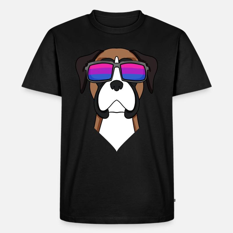 Bisexuell Deutscher Boxer Hund Geschenk - Männer Premium Bio T-Shirt - Schwarz